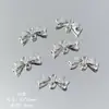 Estilo Coreano Gama Alta Aleación de Plata Moño Cuentas Sueltas Materiales DIY Hechos a Mano Accesorios para Pulsera Collar Joyería