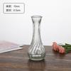 Mini Vaso Pequeno de Vidro Embossado Estilo Francês Vintage Estilo Ins Transparente Vaso de Flores Hidropônicas Enfeites Decorativos de Mesa