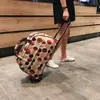 Carro de Lote Directo de Fábrica Bolsa de Viaje Carrito de Maleta Bolsa de Viaje Portátil Grande Bolsa de Lona Moda Impermeable Bolsa de Equipaje