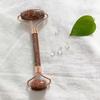 Rodillo de Jade Transfronterizo Masajeador Cuidado Facial Belleza Raspado Cristal Rosa Rodillo Masajeador de Doble Cabezal Rodillo de Jade