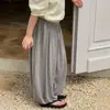 Pantalones de Modal Estilo Coreano Anti-Mosquitos para Niños con Puño Pantalones Casuales Sueltos Ropa Deportiva Pantalones Largos Pantalones de Pierna Ancha Pantalones para Niñas