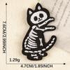 Emblema de Sapato com Logo Bordado Duoku Acessórios Patch DIY Patch Caveira Gato Acessórios de Mala Patch Bordado Patch Original Patch de Tecido
