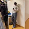 Pantalones de trabajo acampanados multibolsillos retro americanos transfronterizos para hombre, pantalones vaqueros de pierna recta estilo funcional