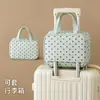 Bolsa de Almacenamiento Impermeable con Estampado de Lunares Compartimento de Tres Capas Bolsa de Tocador de Mano Viaje al Aire Libre Bolsa para Cuidado de la Piel Maquillaje Venta al por Mayor