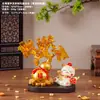 Árvore da Fortuna Decoração de Escritório Atração de Riqueza Gato da Sorte Árvore de Cristal Decoração de Corredor Inauguração de Casa Presente de Alto Padrão