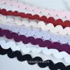 Blanco y Negro En Stock Nailon Elástico 1 cm Ribete de Encaje Curvo Correa Ondulada en Forma de S para Lencería y Accesorios de Ropa Banda Elástica