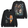 Camiseta de manga corta estampada Travis Scott de hip-hop americano transfronterizo, cuello redondo, holgada, sudadera con capucha para hombre