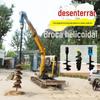 Escavação e mudança de equipamentos de máquina de perfuração em espiral escavadeira e troca de máquina de perfuração de fundação fotovoltaica Habitação Fundação telégrafo pólo perfuração hidráulica