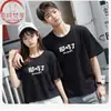 Xichun Fanxiang/Nazao Texto Personalizado Tendência Quente Tendência Diária Hip-Hop Simples Camiseta de Manga Curta para Homens e Mulheres Verão