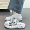 Sandalias Birkenstock de moda tipo slip-on de lunares, nuevo estilo de verano 2026, punta poco profunda, suela blanda, perfectas con vestidos, zapatillas cerradas estilo Mary Jane