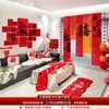 Conjunto de Decoração para Quarto de Casamento, Cabeceira de Cama de Casamento com Palavras Felizes, Decoração de Parede de Fundo para Atmosfera de Quarto Novo de Casamento