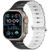 Fábrica Adecuado para Apple Watch Serie Completa S1-11/Ultra/Se Armónica Correa de Silicona Magnética de Dos Tonos