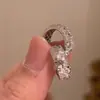 Pendientes V-Gold Artesanía Italiana CNC Hielo Triturado, Lujo Ligero, Gama Alta, Nicho, Versátiles, Pendientes Deslumbrantes, Lujo Ligero