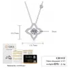Collar de trébol de cuatro hojas de plata de ley S925 para mujer, nicho, simple, exquisito, elegante, lujo ligero, moderno, versátil, cadena de clavícula de moissanita