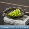 Plato de Fruta Transparente para el Hogar de Lujo Ligero con Alto Valor de Color Plato de Fruta de Plástico Plato de Comida Resistente a Caídas Plato de Fruta de Cristal de Diamante PET