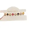 Pulsera Cuadrada de Zirconia con Costura Chapada en Oro Real de 18 Quilates Lujo Accesible Pulsera de Gama Alta Moda Retro Joyería de Mano Versátil para Mujeres