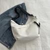 Bolso bandolera de hombro de color sólido simple y moderno para mujer 2024 principios de primavera nuevo estilo coreano bolso casual bolso dumpling para mujer que combina con todo