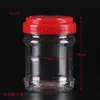 Procesamiento de envases personalizados transparentes de sólido-líquido para cintura latas de alimentos botella de plástico PET de boca ancha con asa tapa botella sellada