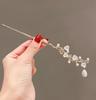 Lilu Antique Passo-a-Passo Hairpin Advanced Sense Clássico Pérola Hanfu Hairpin Hairpin Hairpin Tassel Cheongsam Disc Headwear