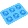 Forma de Donut de Silicone DIY Pudim Pastelaria Utensílios de Cozinha Resistente a Altas Temperaturas Forma de Bolo em Formato de Abóbora Sobremesa