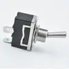 Interruptor basculante MTS-101 Negro Interruptor basculante de palanca 12MM Interruptor basculante de 2 pines 2 velocidades
