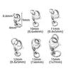 Cierre de Langosta Anillo de Apertura Frontal y Trasera Hebilla de Conexión Acero Inoxidable Accesorios para Joyería DIY Hebilla Conservadora de Color Dorado para Collar Pulsera