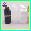 200ml tapa de mariposa blanca botella cuadrada para loción botella cosmética con tapa abatible botella PET botella dispensadora de hidrosol con tapa cuadrada abatible