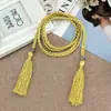 Cadena de Cintura de Cuerda Decorativa Finamente Trenzada Estilo Étnico Mori Girl para Mujer Cinturón de Algodón y Seda Trenzado Cinturón de Dropshipping