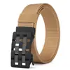 Cinturón de Lona para Hombre con Hebilla Automática Sin Dientes Tejido Transpirable Moda Tendencia Hebilla de Aleación Nuevo Cinturón de Nylon Dropshipping