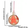 Enfeites Criativos de Natal da Amazon Homem de Gengibre Floco de Neve Formato de Biscoito Decorações Penduradas Decorações de Árvore de Natal Pingentes de Madeira