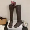 Botas Planas 2026 Botas Elásticas Diseño Versátil Mango Nuevas Adelgazantes Punta de Bota Botas Largas Nicho Otoño Invierno Europeas Americanas Mujer