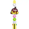 Calabaza de Acción de Gracias Hoja de Arce PVC Goma Suave Jiao Zhu DIY Bolígrafo de Cuentas Redondas Hilo de Cuentas Cuentas Sueltas Accesorios para Llaveros Colgante Venta al por Mayor