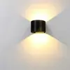 Luminária de Parede à Prova d'Água para Exterior LED Alumínio Iluminação para Cima e para Baixo Luminária de Pátio Varanda de Villa Corredor Porta Luminária de Parede IP65