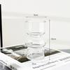 Vaso de Luxo Leve com Sensação de Alto Padrão Design Ins Nórdico Vaso de Vidro Preto Vaso para Arranjo de Flores Estilo Ins Alto Valor