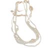 Collar Francés Retro de Perlas Apilado de Tres Capas Collar Largo Elegante de Moda Colgante Diseño Nicho Collar Exagerado