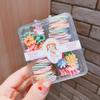 Banda de goma para niños en caja, cuerda para la cabeza para niños, banda para el cabello para niñas, banda de goma para niñas, el cabello del bebé no lastima el pulgar