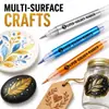 Caneta Marcadora com Glitter Ponta Macia Conjunto de Canetas Aquarela Cintilantes para Arte Infantil, Conjunto de Canetas Peroladas para Colorir e Diário