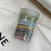 Liga de Goma Enlatada Básica Liga para el Cabello Macaron Liga de Goma Estilo Ins de Aspecto Sofisticado Versátil Liga de Goma Liga para el Cabello