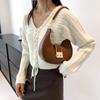 Bolso de Hombro de Moda 2026, Nuevo, de Gama Alta, con Hebilla de Cierre, para Mujer, Moda Otoñal, Color Sólido, Simple, Versátil