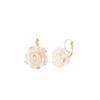 Pendientes de aguja de plata S925 estilo coreano, estilo francés, retro, con hebilla de rosa para mujer, de alta gama, ligeros, de lujo, exquisitos, estilo hada