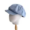 Gorra de Lino Estilo Minimalista para Viajes Diarios para Mujer, Gorra Casual Elegante de Otoño e Invierno, Gorra de Boina Versátil Relajada, Moderna