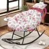 Mecedora persona perezosa siesta gratis y fácil mecedora persona perezosa puede acostarse dormir ocio silla de ratán de imitación individual reposapiés colorido mecedora