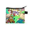 Cartera de monedas de dibujos animados Los Simpsons, bolsa de monedas con cremallera de poliéster, bolsa pequeña para guardar auriculares y llaves de estudiante al por mayor