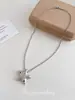 Collar Estrella de la Suerte Dopamina Estrella Pequeña Estilo Minimalista Pentagrama Cadena Larga para Sudadera Colgante Accesorio Versátil