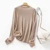 Suéter de lã aveludada estilo casual para mulheres, tricô pulôver solto, design francês de alta qualidade, suéter versátil para usar como base