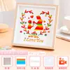 Día de la Madre Patrimonio Cultural Inmaterial Tejido de Bambú Imitación Kit de Materiales Creativos para Bricolaje, Estilo Chino Actividad de Calentamiento para Padres e Hijos Regalo