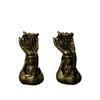Latão lótus Buda mão refluxo incenso decoração de mesa escritório decoração da sala de estar artesanato vintage Bodhisattva