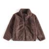 Casaco de lã infantil 2023 primavera e outono novo bebê pelúcia zíper cardigan masculino e feminino infantil longo veludo moletom