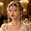 Adorno de Cabeça Estilo Antigo Regiões Ocidentais de Dunhuang Acessórios de Cabelo de Princesa Headwear para Foto de Viagem Pingente de Testa Ornamento de Testa Franja Acessórios de Estilo Étnico Adorno de Cabeça