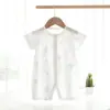 Ropa para Bebés y Niños Anyang Mono de Algodón Puro para Bebé Verano Delgado de Manga Corta Mameluco sin Huesos Mameluco para Recién Nacido